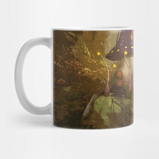 Fantasy Mushroom House - Large Mug